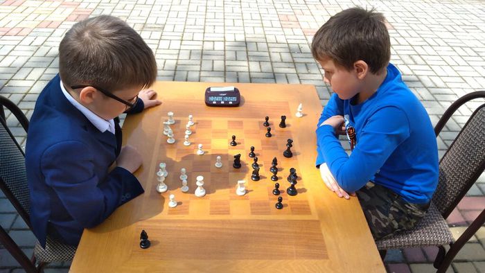 Участники шахматного фестиваля "Память"