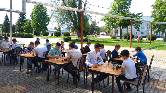 Участники шахматного фестиваля "Память"